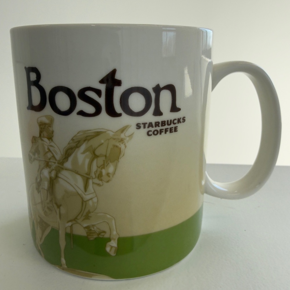 Starbucks 2012 Boston Global‎ Icon Series Mug - Paul Revere & Skyline 16oz